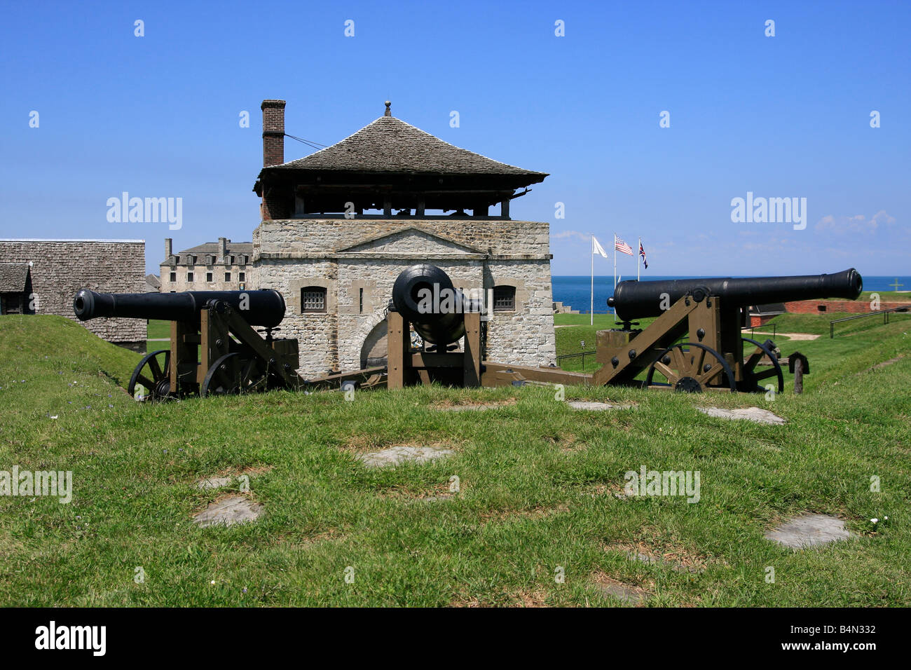 North Redoubt at Old Fort Niagara State Historic Site in Youngstown New York NY pictures images photos photograph horizontal in USA US hi-res Stock Photo