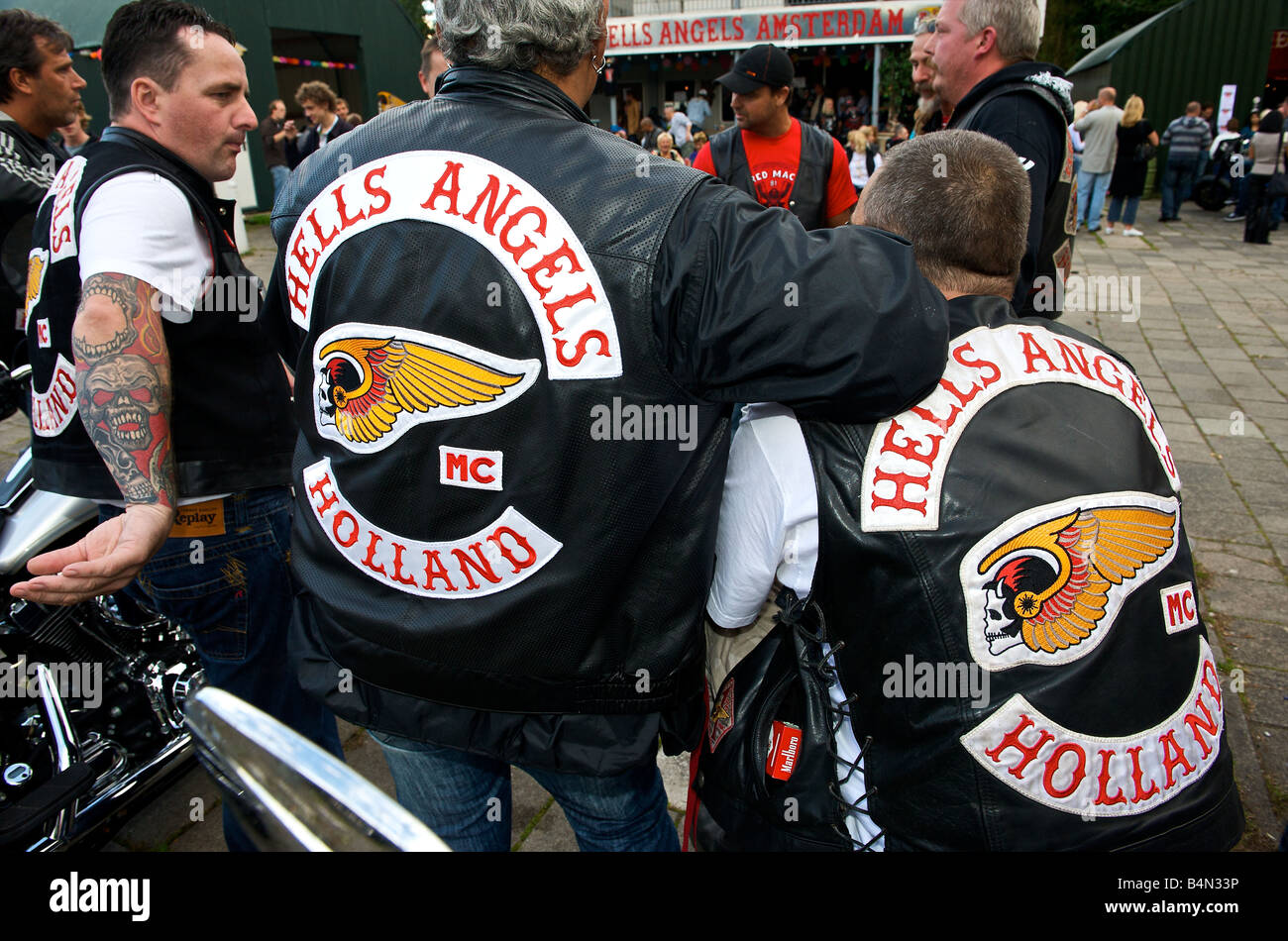 Netherlands Amsterdam Angels Place Hells Angels clubhouse open house ...