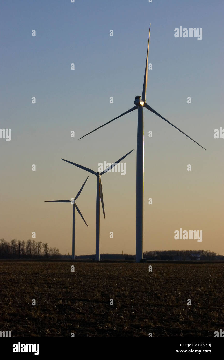 Windmills of Harvest Wind Farm in Pigeon, MI Stock Photo Alamy