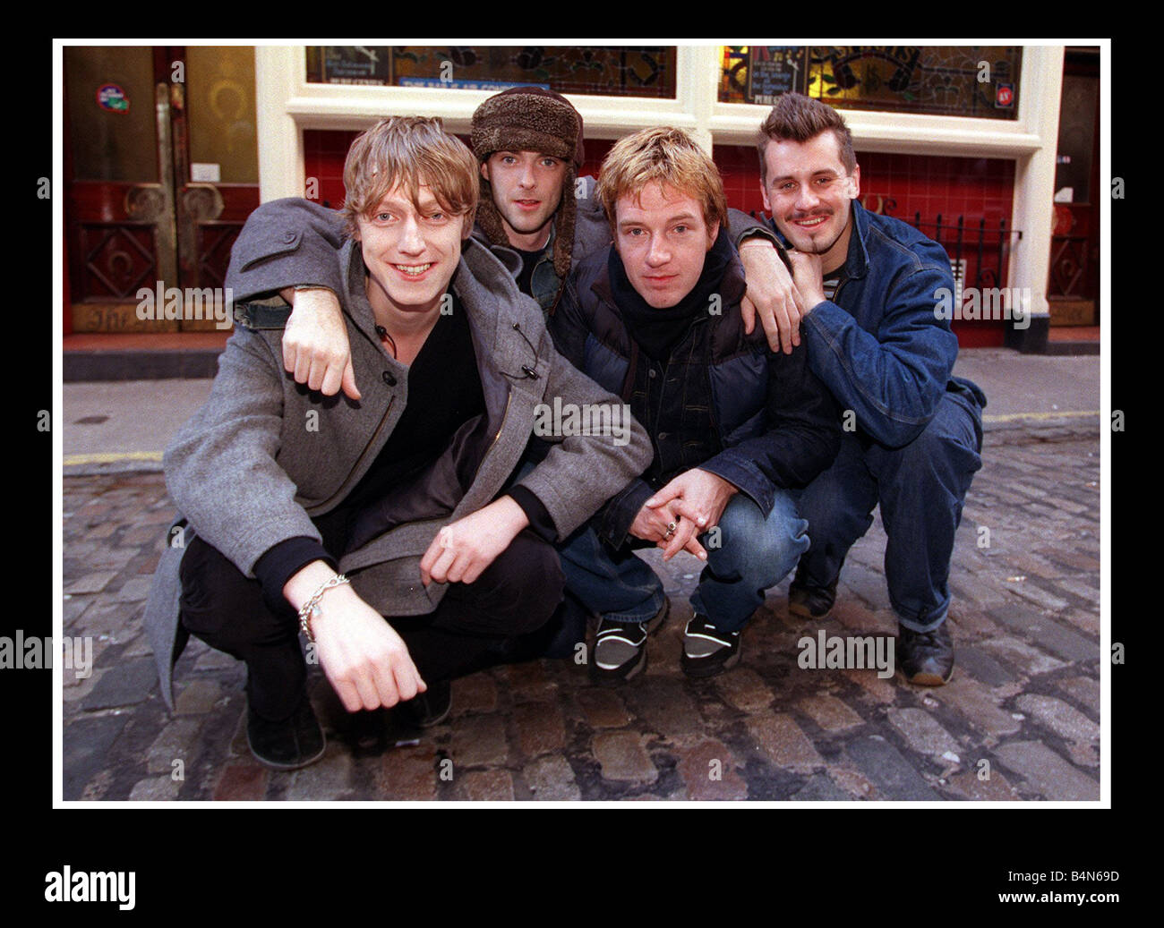 Travis October 1999 at the Horseshoe bar Glasgow Stock Photo