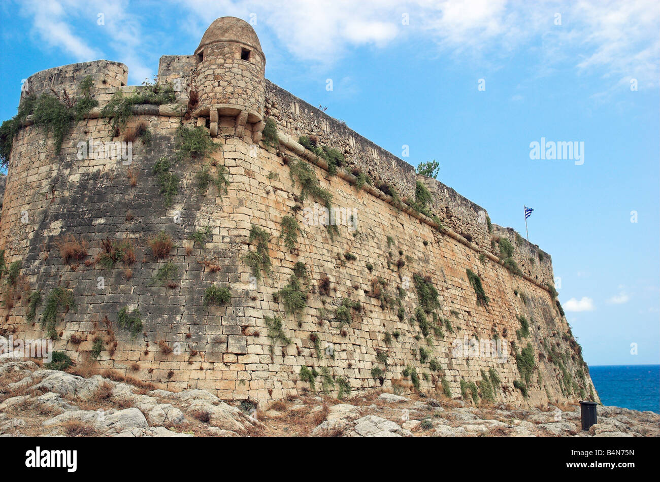 The Venetian Fortress or Fortezza in Rethymnon Crete Greece September 2008 Stock Photo