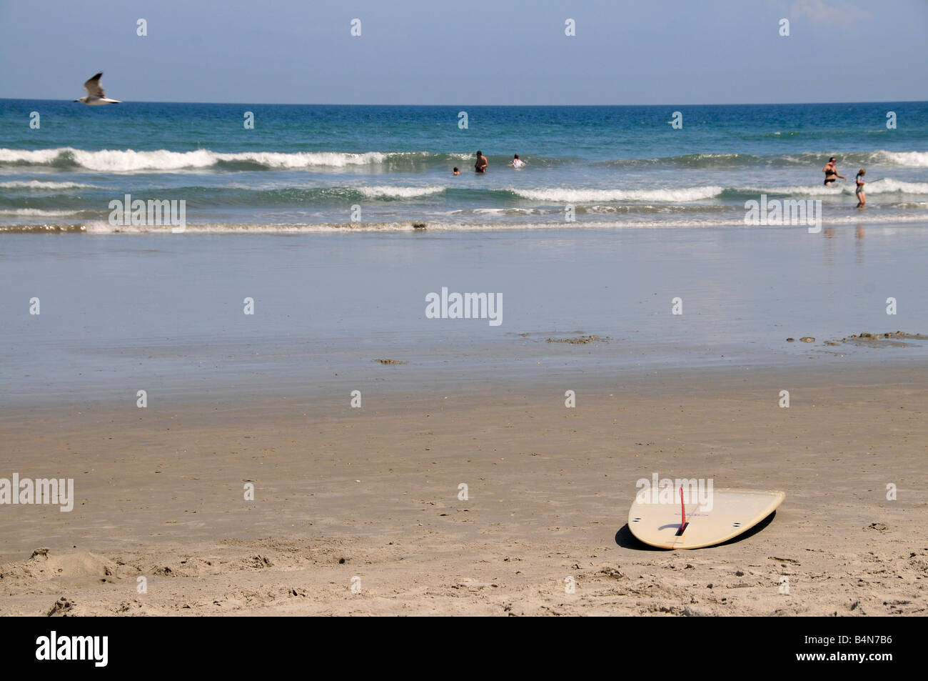 surfing at cocoa beach florida Stock Photo