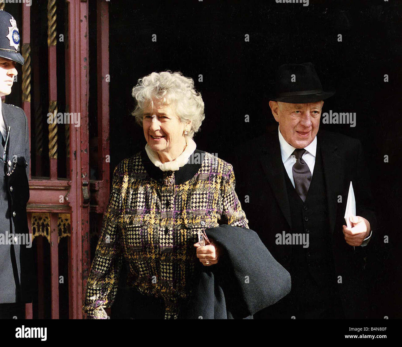 Sir Alec Guinness actor October 1989 Stock Photo