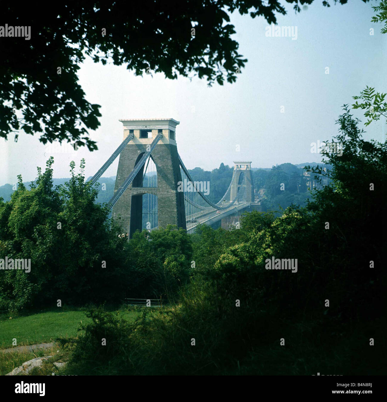 The Clifton Suspension Bridge at Bristol England 1970s Stock Photo - Alamy