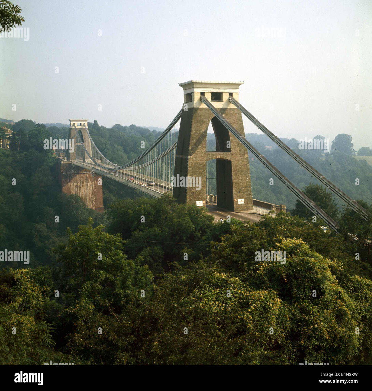 The Clifton Suspension Bridge at Bristol England 1970s Stock Photo - Alamy
