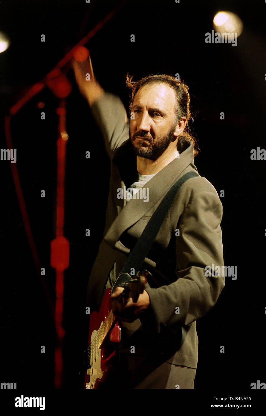 Pete Townshend lead guitarist of the Who Stock Photo