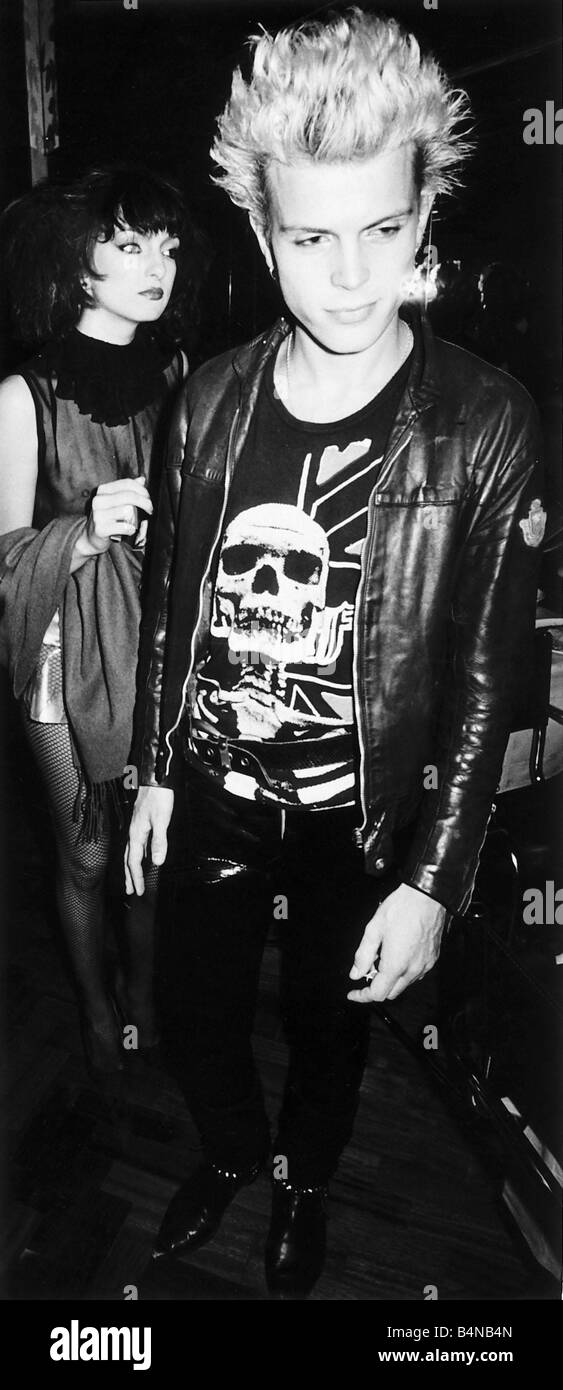 Billy Idol pop singer punk group Generation X 1980 Stock Photo
