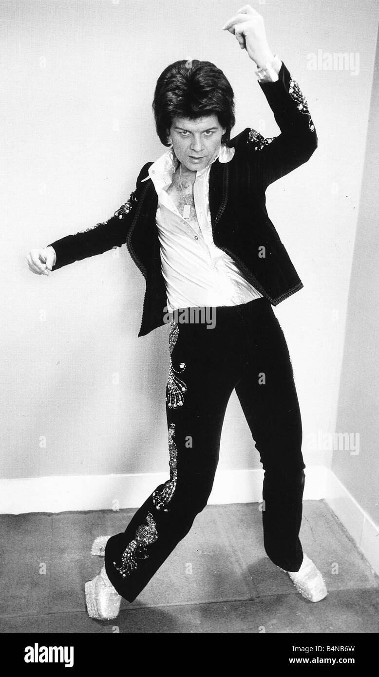 Gary Glitter Pop Singer Real Name Paul Gadd 1973 Dancing In Full Swing Stock Photo Alamy