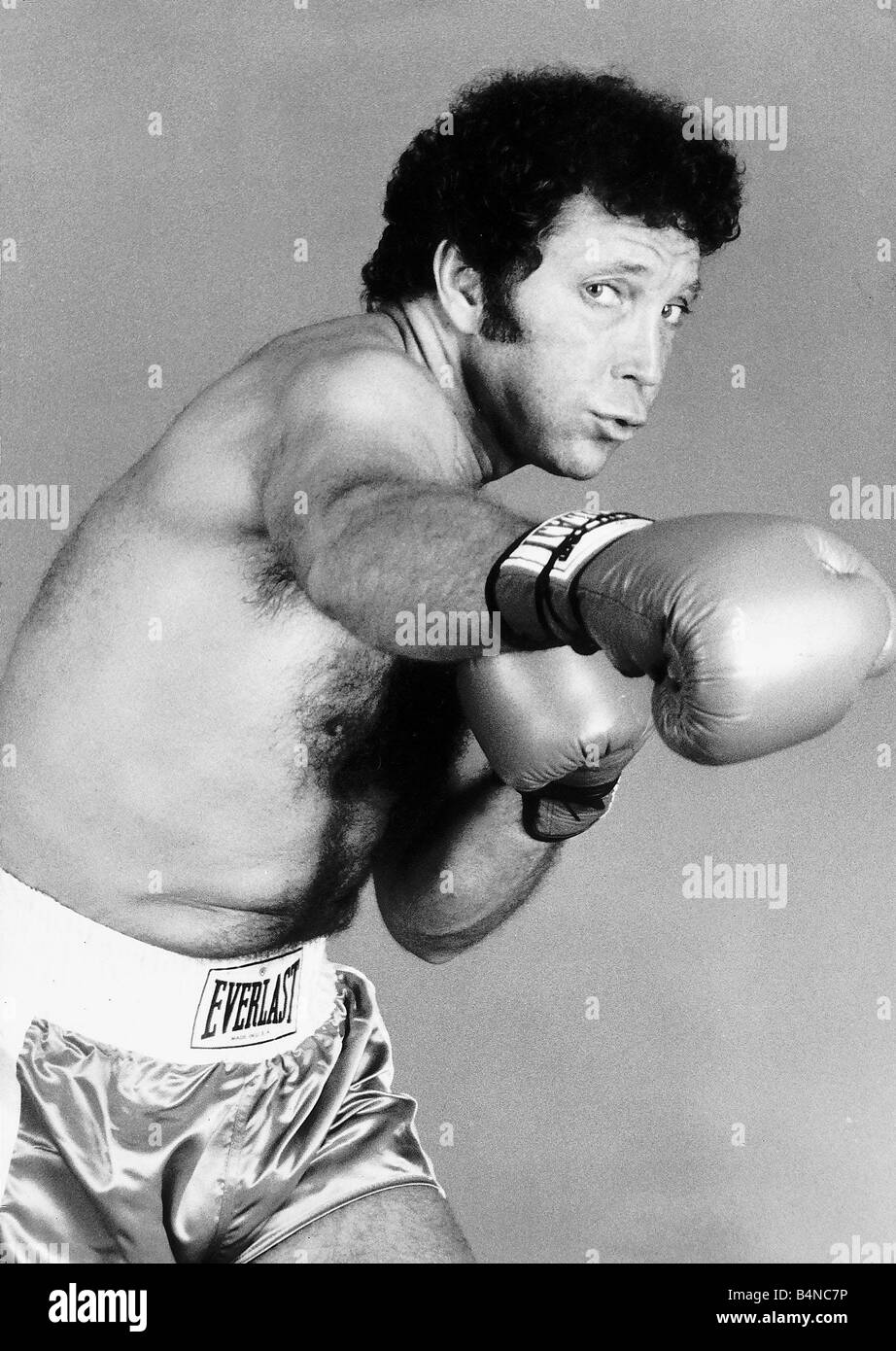Tom Jones Singer dressed as Boxer circa 1977 Stock Photo Alamy
