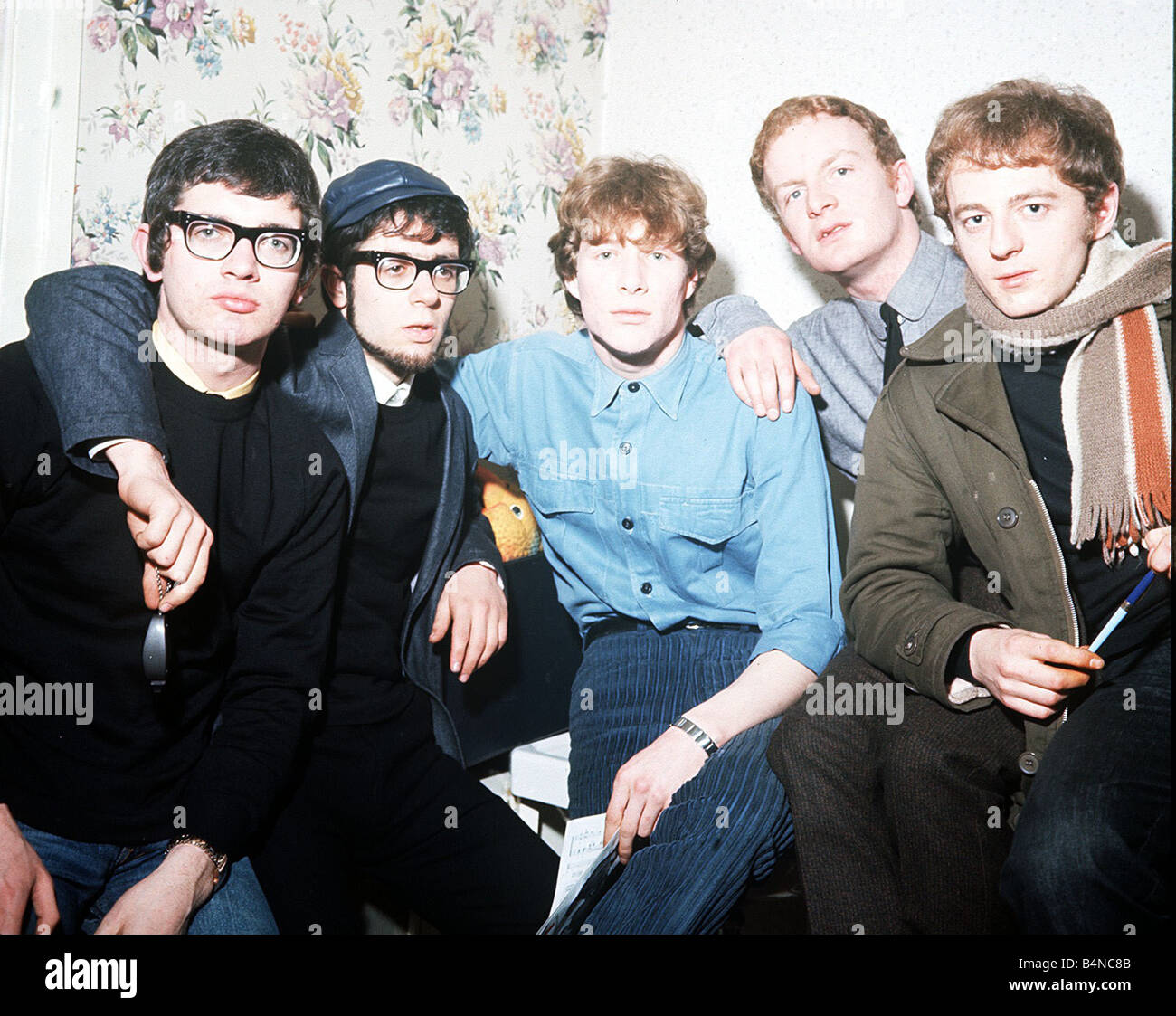 Pop group Manfred Mann in Alpha studio for Thank your lucky stars show 1964 Stock Photo