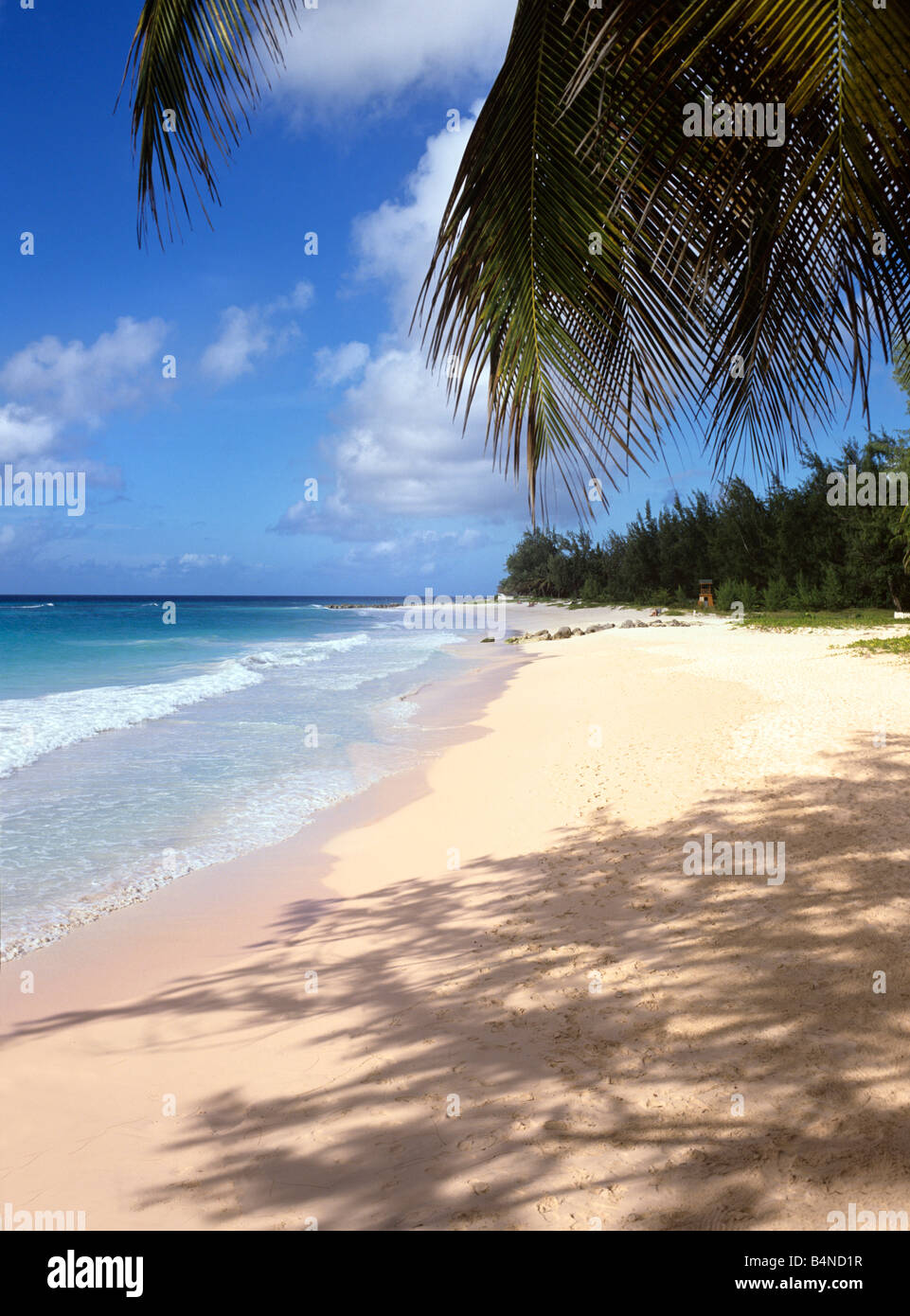 Maxwell Beach, West Coast Barbados in the Caribbean Stock Photo