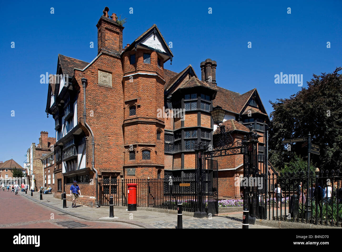 Rochester Eastgate House Town center High Street Kent Great Britain United Kingdom Stock Photo