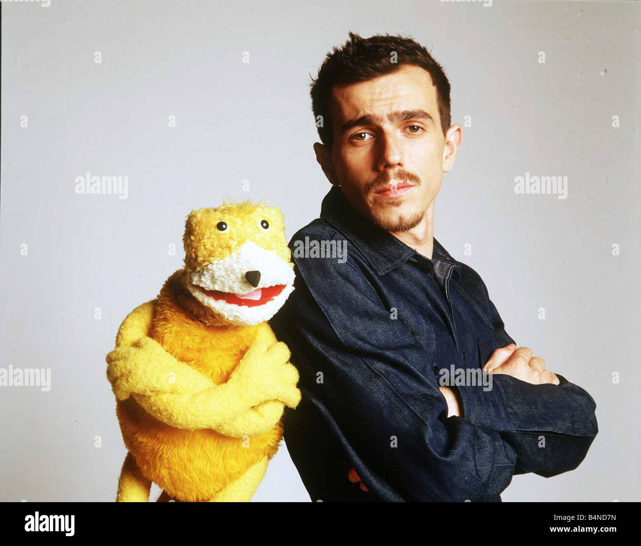 Flat Eric with his creator Philippe Petit in August 1999 the man behind the music of Flat Eric and techno debut Flat Beat Stock Photo