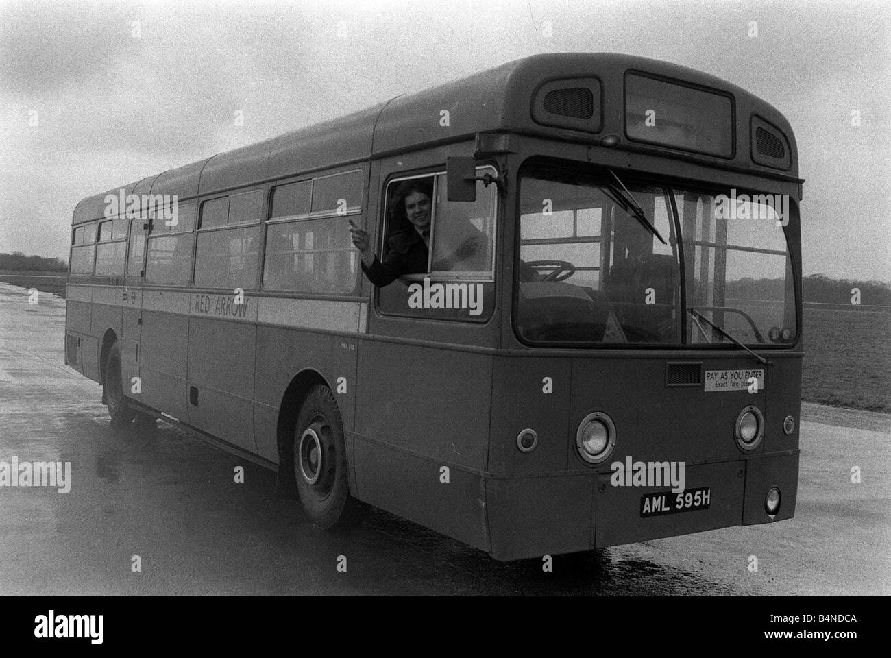 Red arrow bus black and white stock photos images alamy