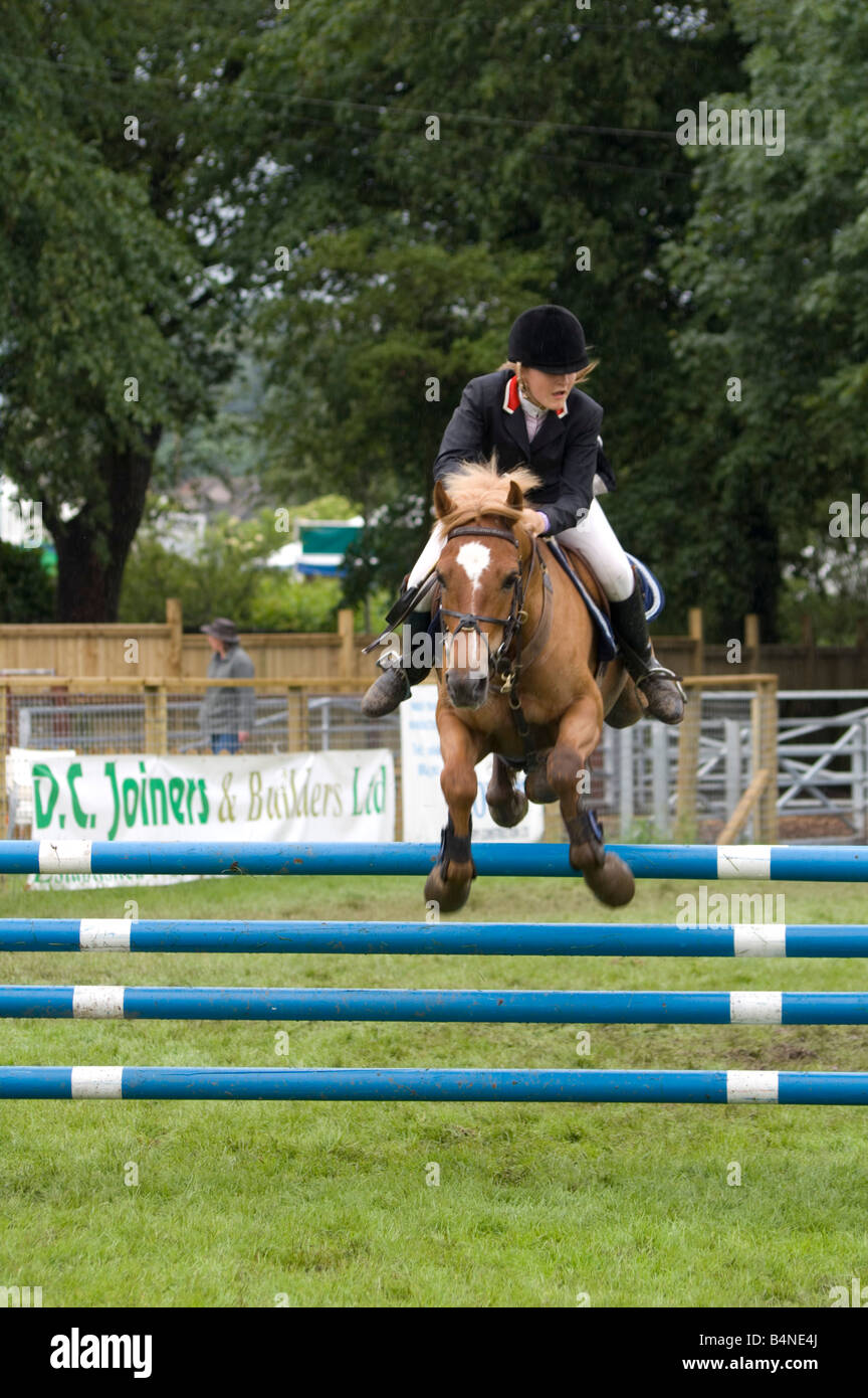 Junior show jumping competition at the Royal Highland Show, Edinburgh