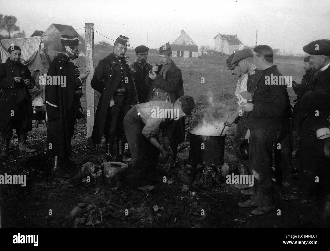 Belgian Field Kitchen during World War One Circa 1915 Stock Photo Alamy