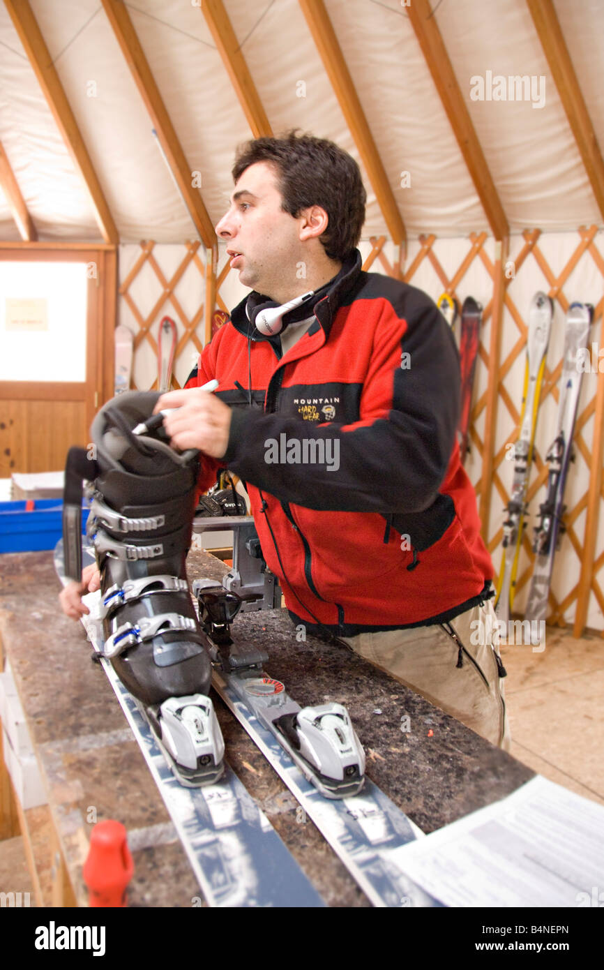Downhill ski equipment hires stock photography and images Alamy