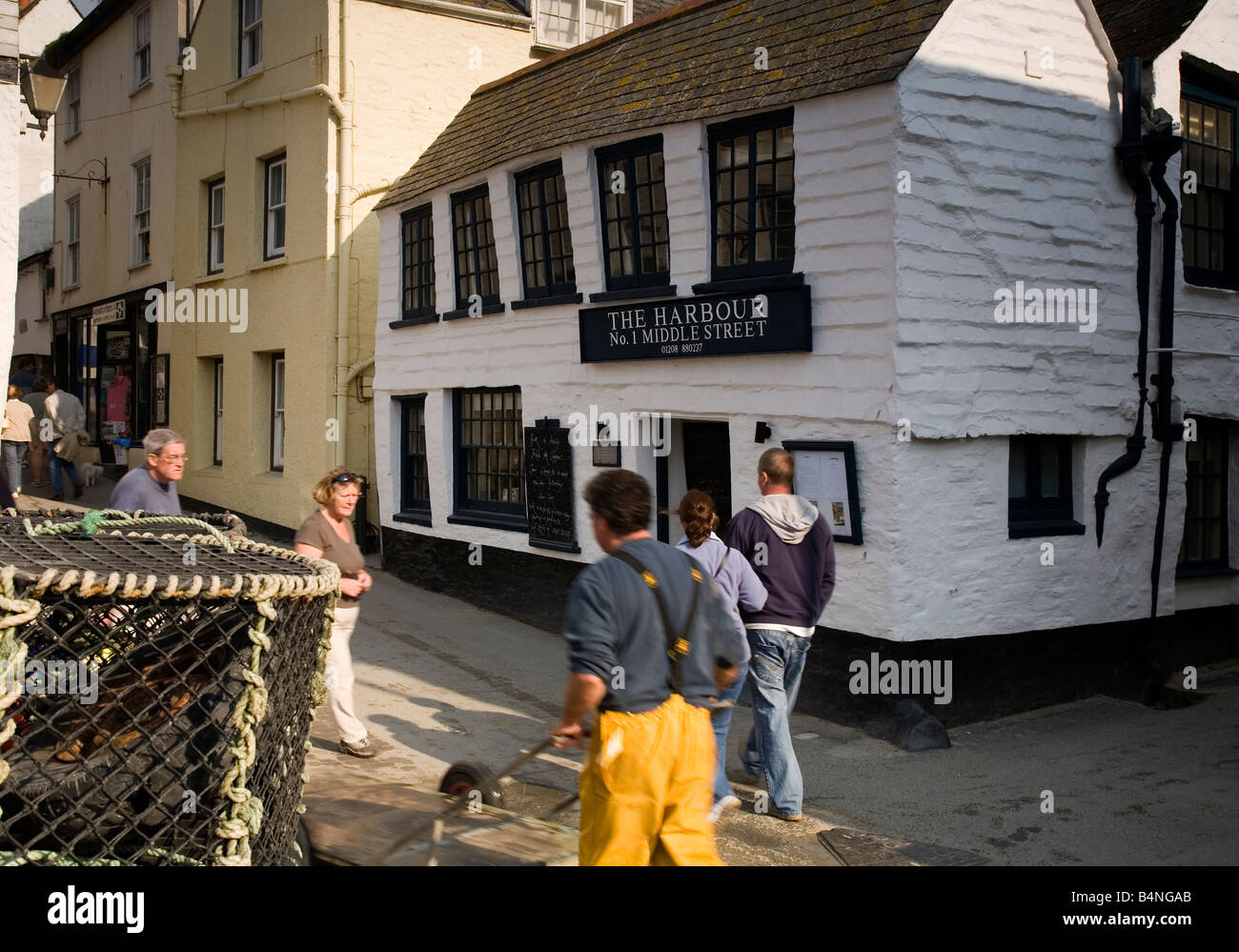 The Harbour Inn Port Isaac Cornwall Stock Photo Alamy