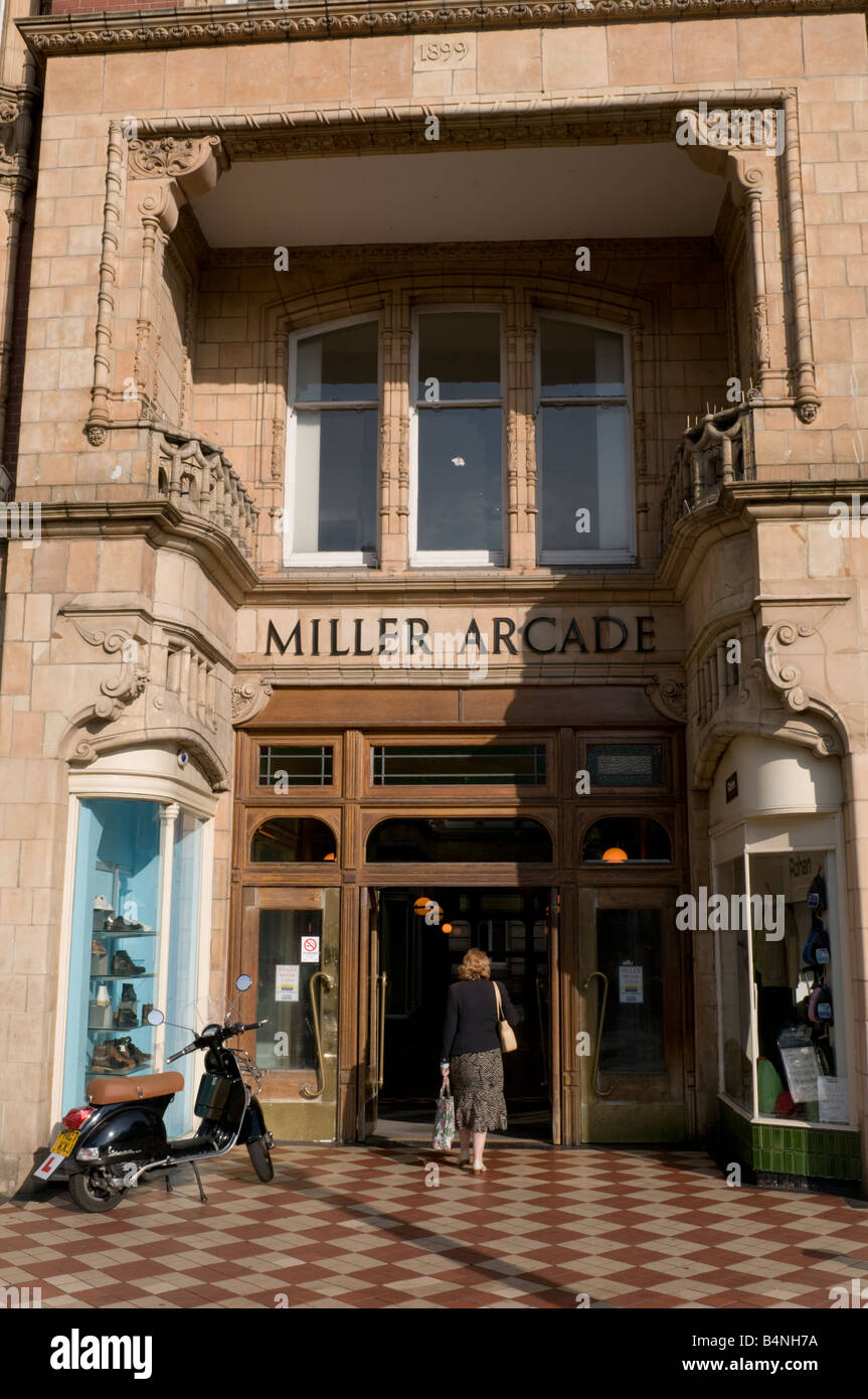 Exterior Miller Arcade, ornate Victorian architecture Preston city centre Lancashire England UK Stock Photo