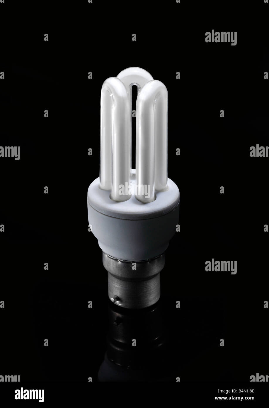Energy saving light bulb Stock Photo