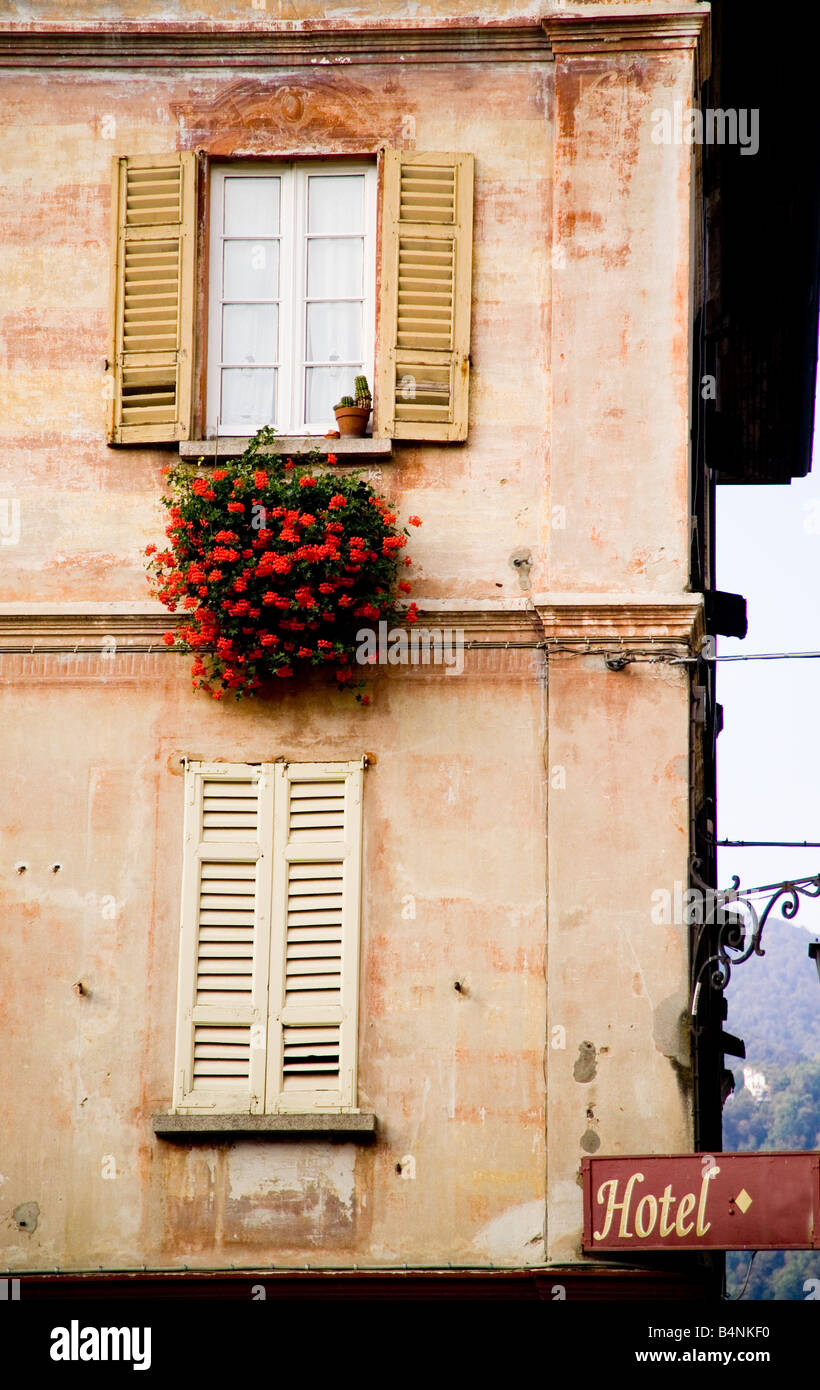 Old European Hotel Stock Photo - Alamy