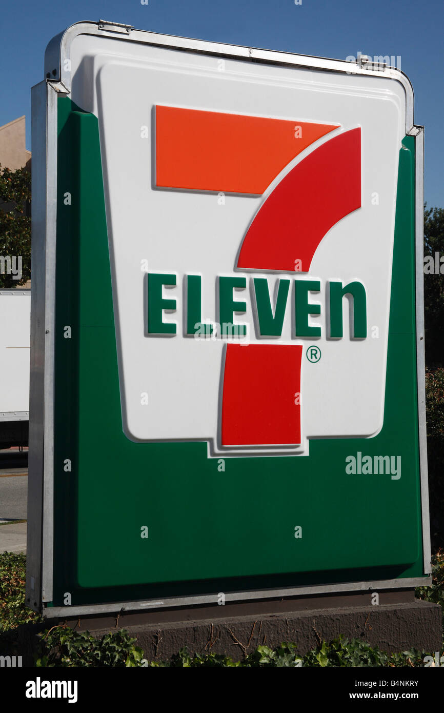 7 Eleven sign Stock Photo