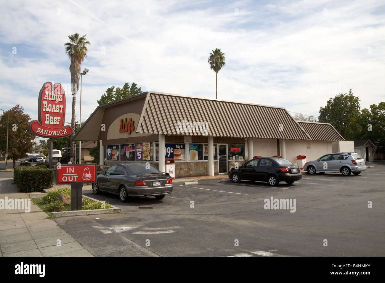 Arbys Roast Beef Sandwich Shop in San Jose California USA Stock Photo