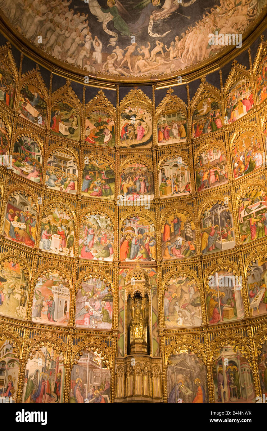 Salamanca Cathedral- interior 4, Altar Piece Stock Photo