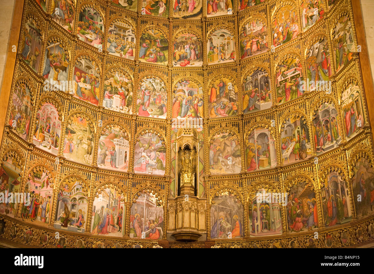 Salamanca Cathedral- interior 5, Altar Piece Stock Photo