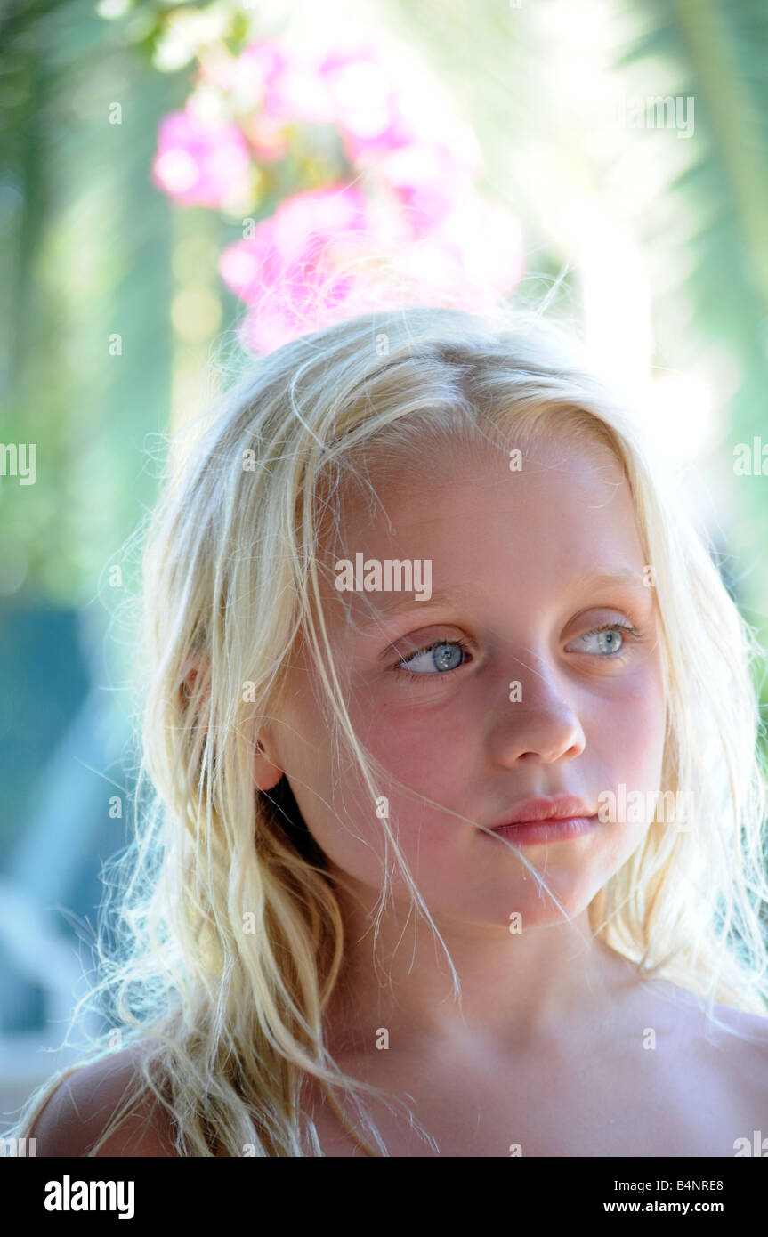 Royalty Free Photograph Of Young Girl With Fair Light Skin On