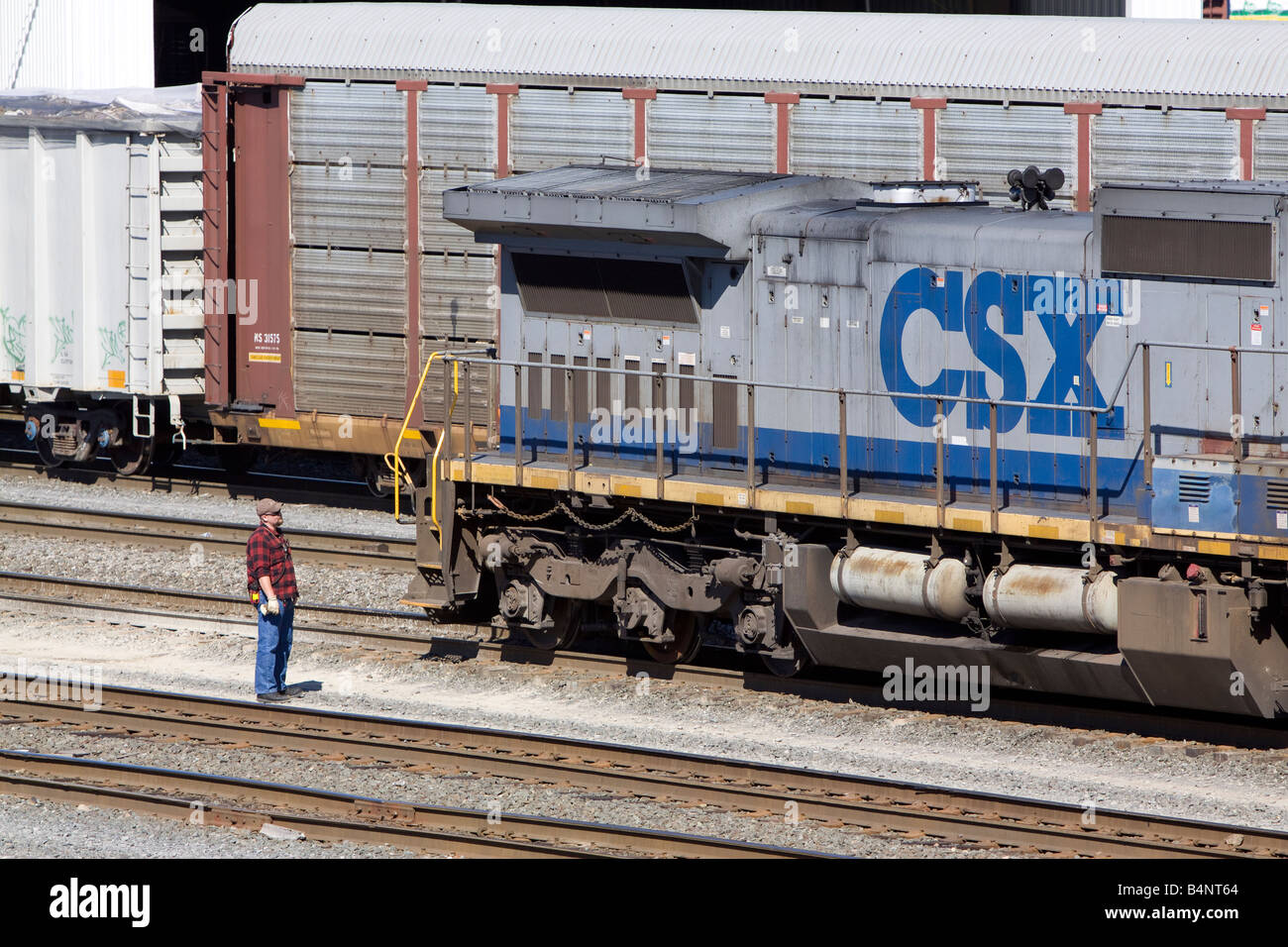 Freight train crew us High Resolution Stock Photography and Images Alamy