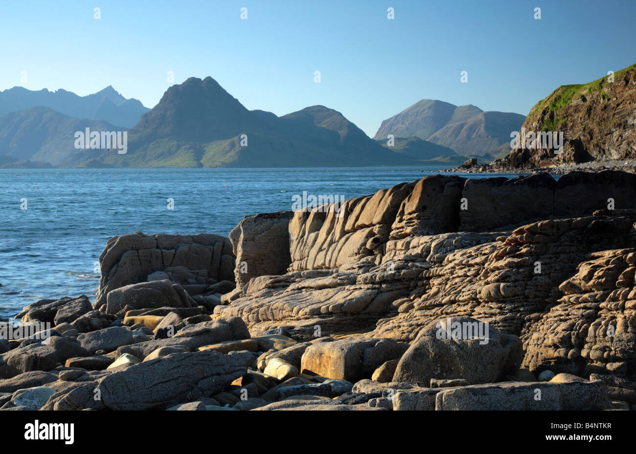 Cuillins from Elgol, Isle of Skye Stock Photo