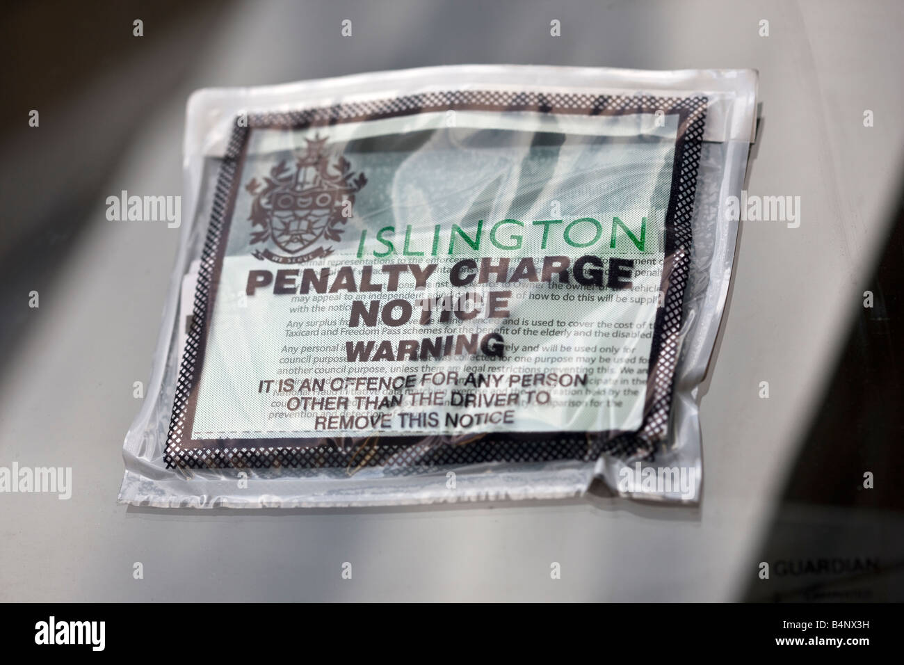 Parking Ticket Islington London Stock Photo Alamy