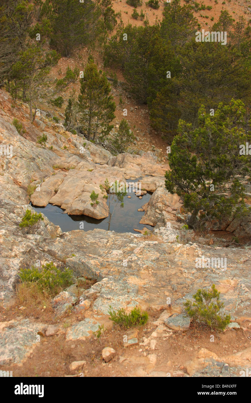 a waterfall gully in cleve ranges on eyre peninsula Stock Photo