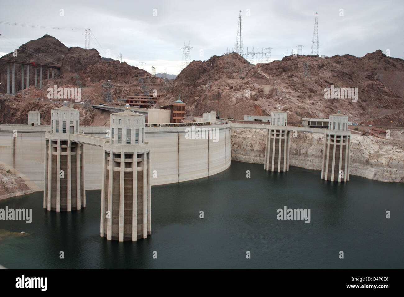 Hoover dam Hydroelectric power plant USA Stock Photo Alamy