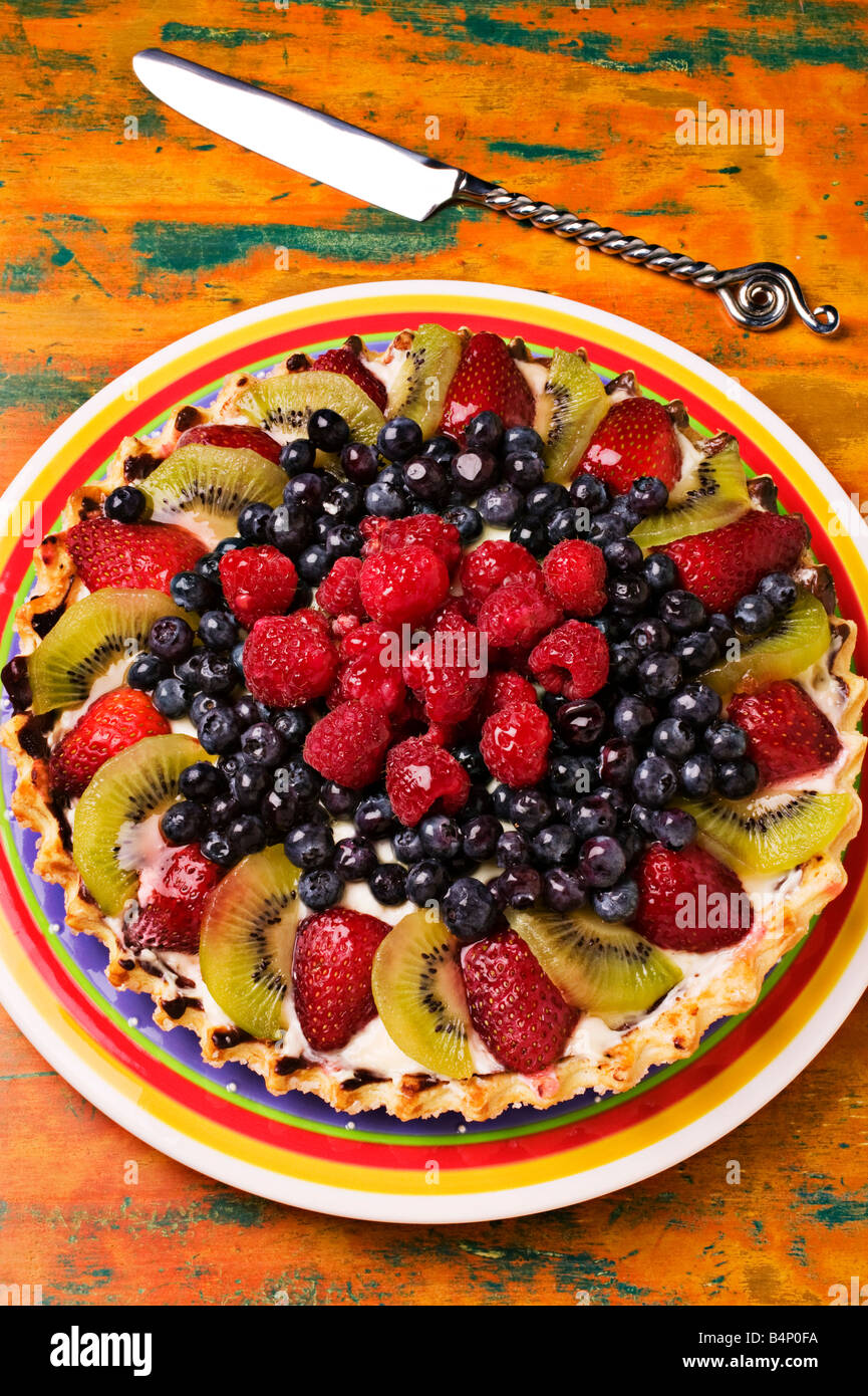 Fruit tart pie Stock Photo Alamy