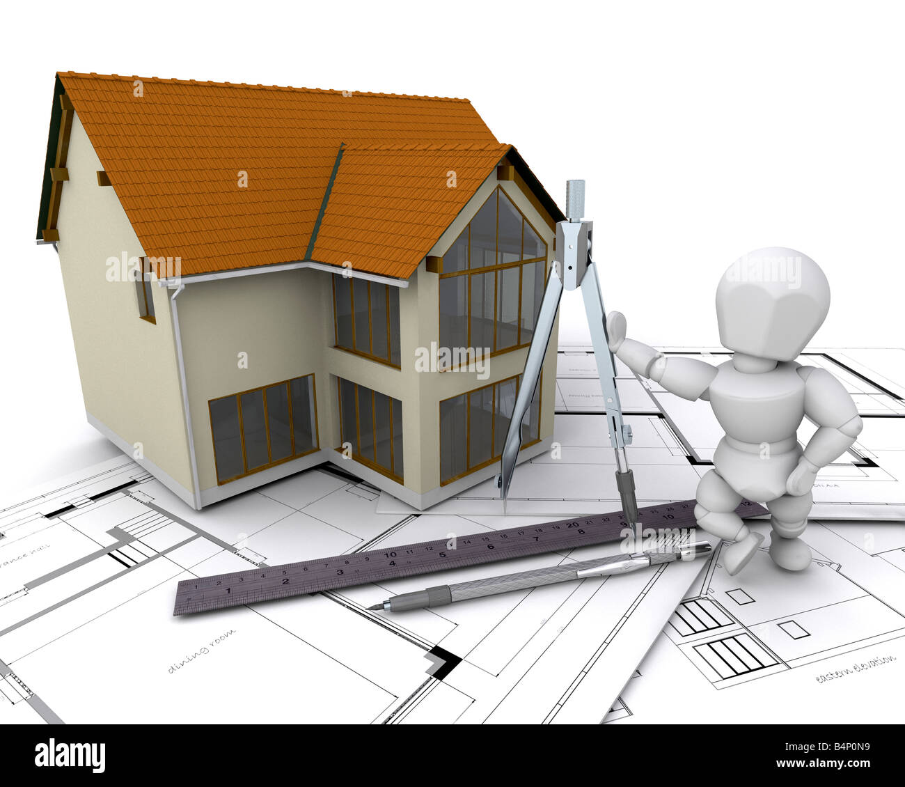 Under construction house on Cut Out Stock Images Pictures Alamy