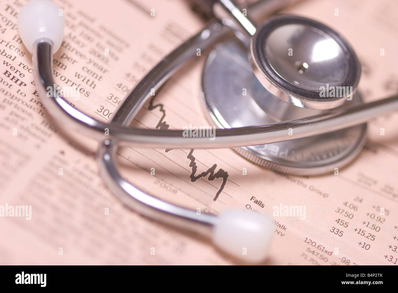 Concept image relating to financial health Stock Photo