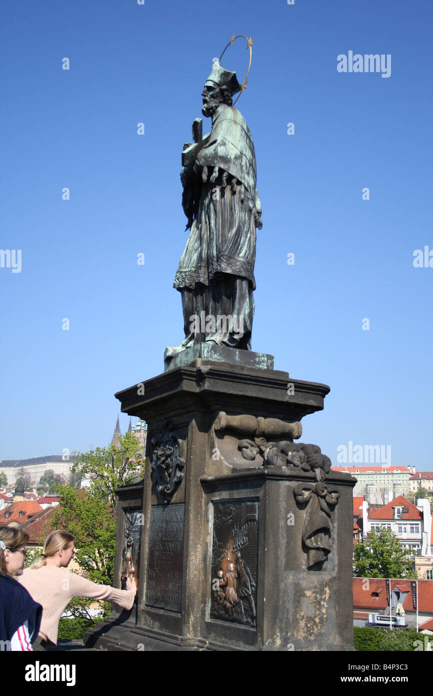 Make a wish on Charles bridge Prague Czech republic beautiful old ...