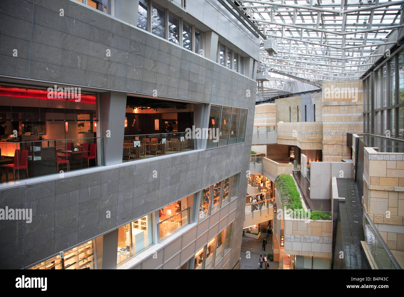 Interior of shopping mall complex at Mori Centre in Roppongi Hills Tokyo Japan Stock Photo