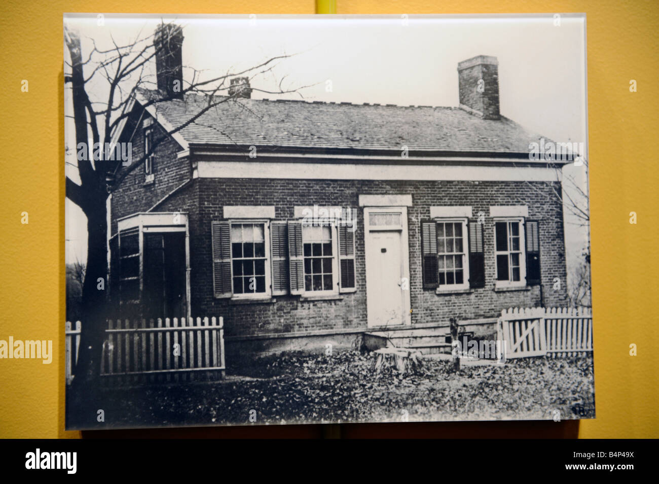 Thomas A Edison birth home February 11 1847 at Milan Ohio Stock Photo