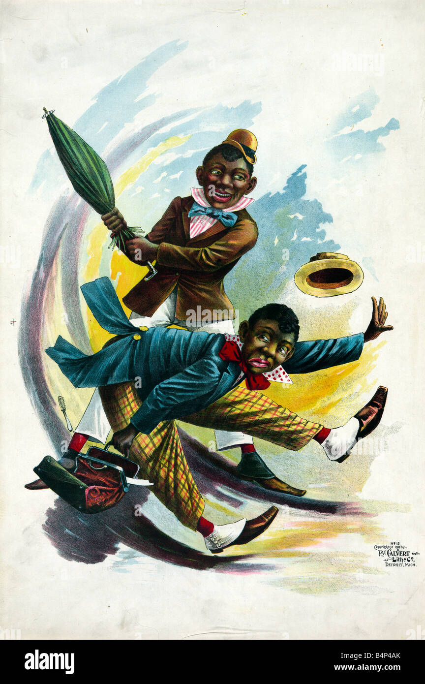Cartoon 1890 Stock Photo