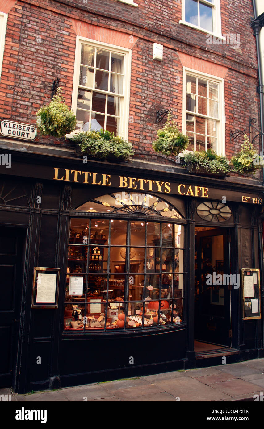 Little Bettys Cafe York City England United Kingdom Stock Photo