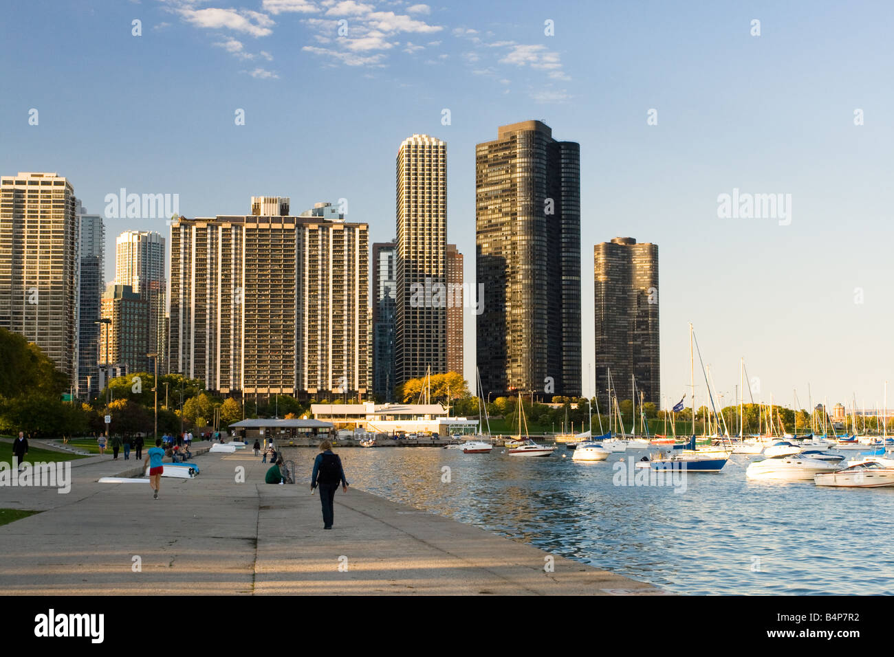 Chicago Illinois - Lake Michigan Lakefront Downtown Stock Photo - Alamy