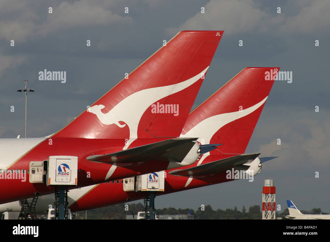 QANTAS AUSTRALIAN AIRLINES Stock Photo