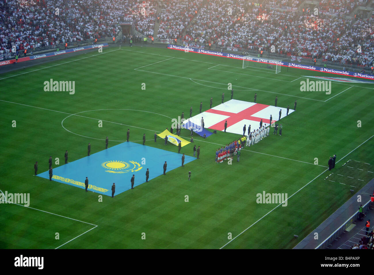 Football spectators new wembley stadium arena crowd hires stock