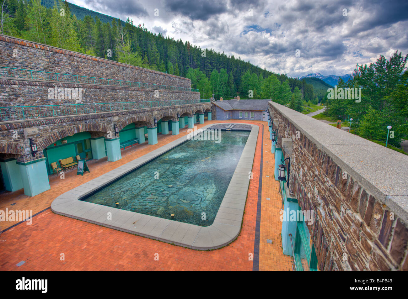 Cave and Basin Pool, Cave and Basin National Historic Site, Sulphur Mountain, Banff National