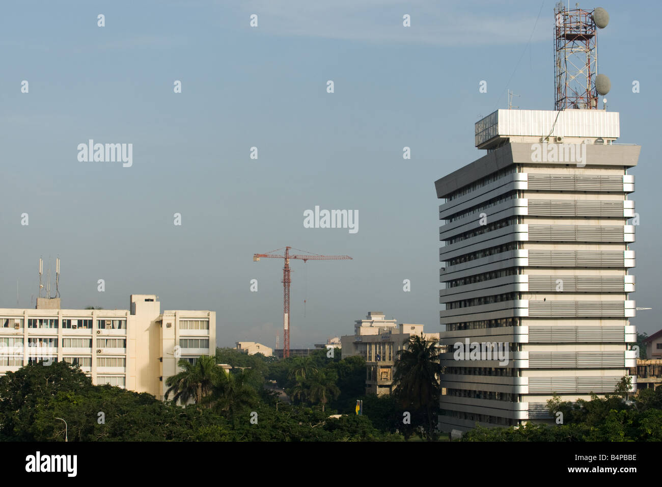 Buildings in Accra s commercial district Accra Ghana Stock Photo