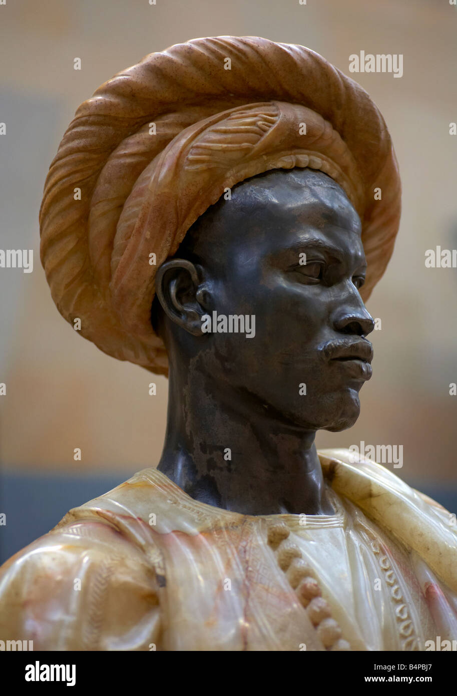 Nègre du Soudan sculpture by Charles Cordier Musee d Orsay Paris France Stock Photo