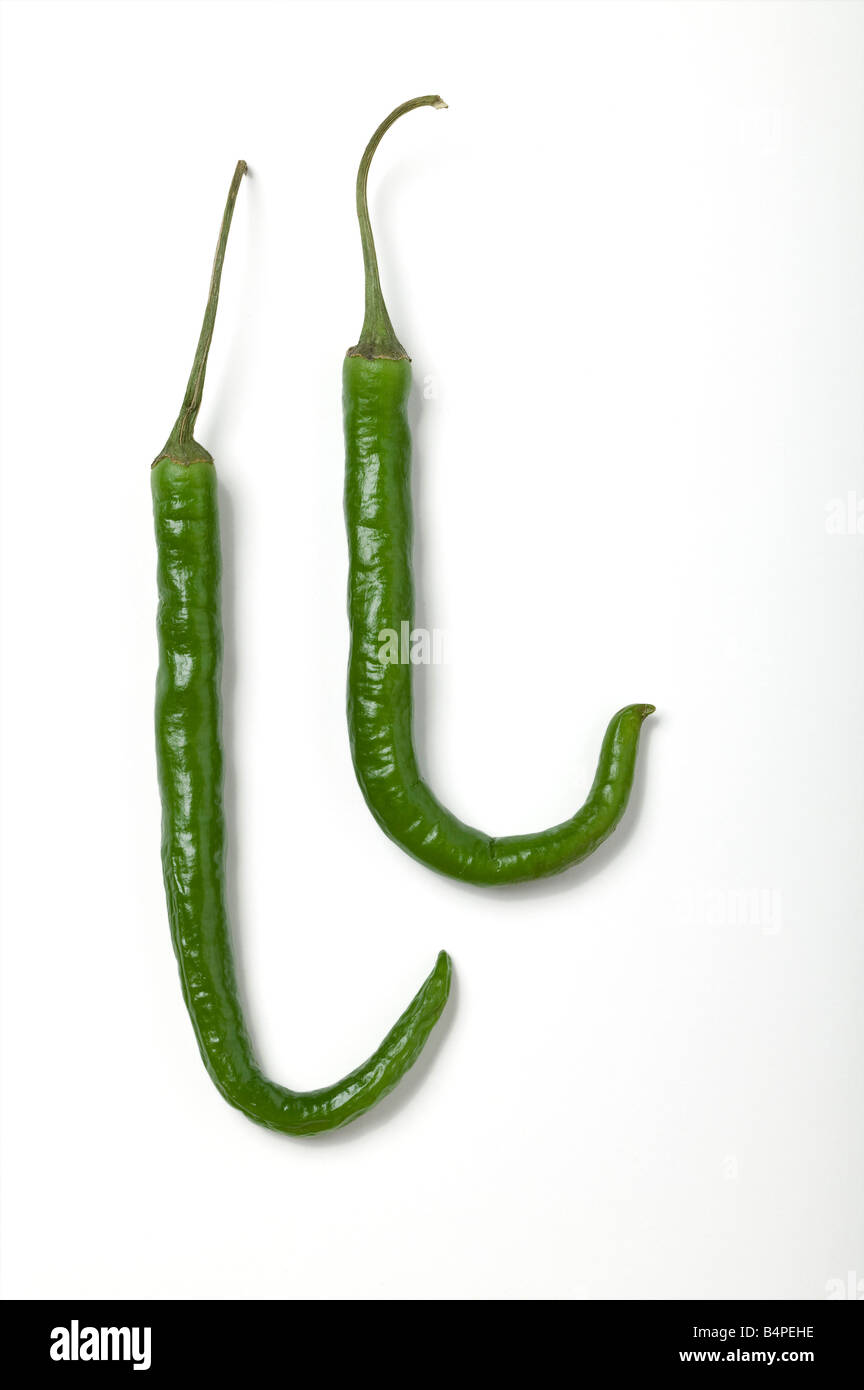 Green chiles de Arbol Stock Photo Alamy